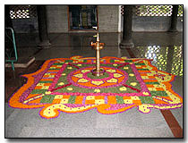 Pookalam (Floral carpet)